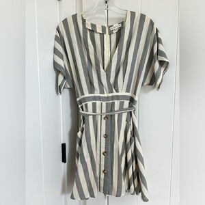 Moon River button mini dress